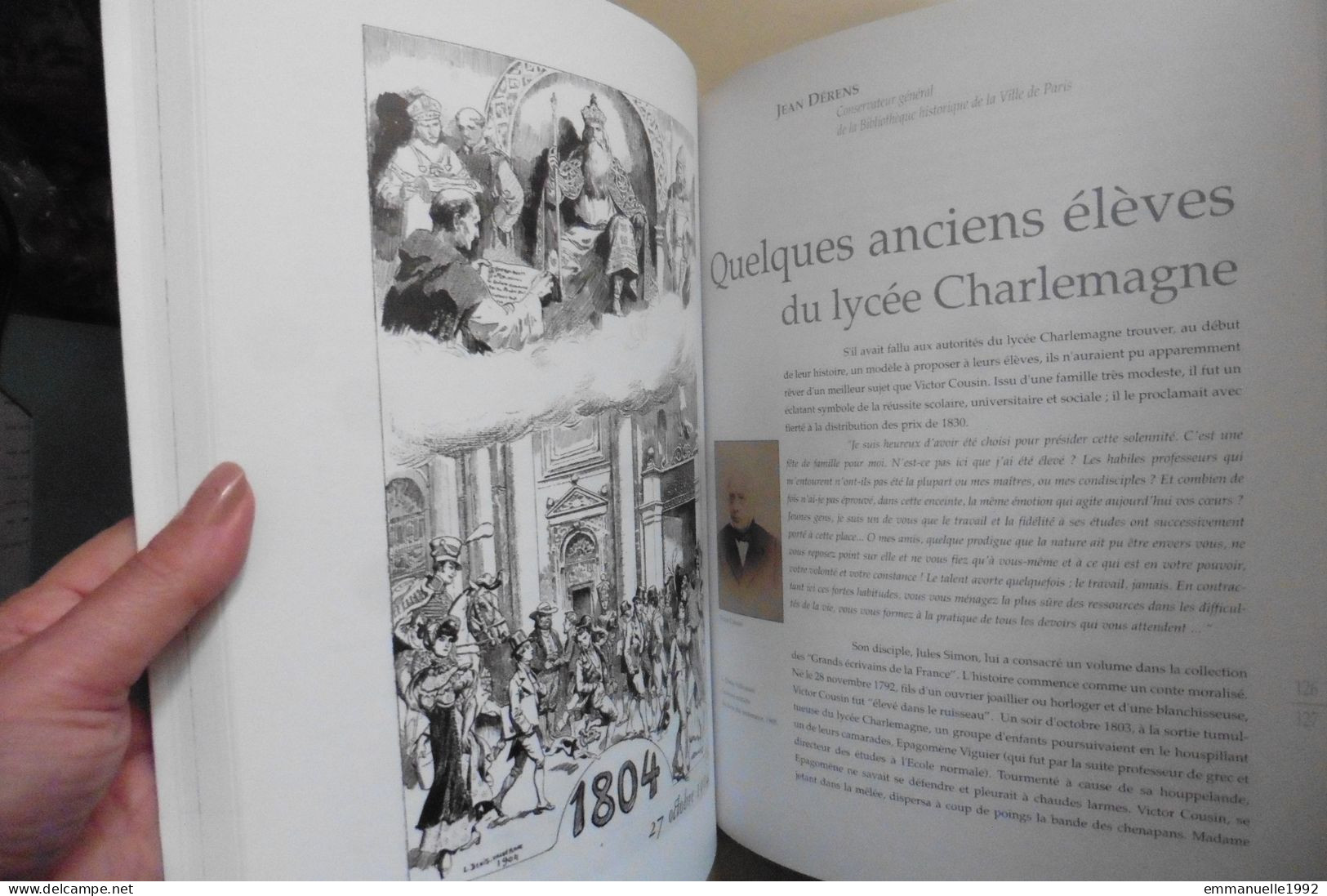 Livre Le Lycée Charlemagne au Marais à Paris 1804-2004 Bicentenaire du lycée