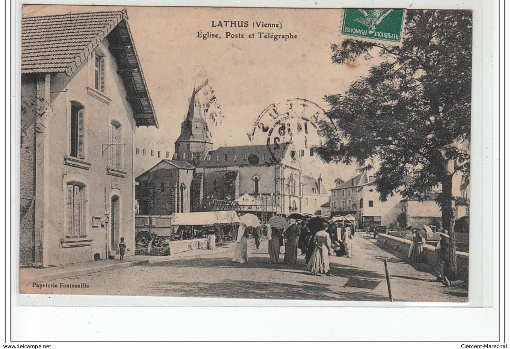 LATHUS - Eglise, Poste Et Télégraphe - Très Bon état - Otros & Sin Clasificación