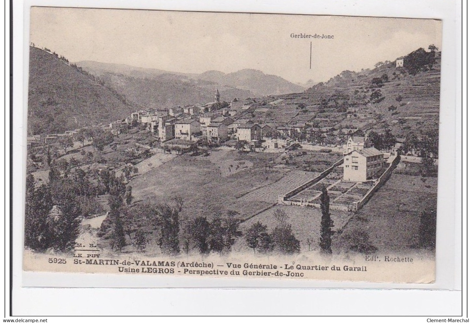 FRANCE : St-MARTIN-de-VALAMAS : Vue Generale, Le Quartier De Garail, Usine Legros - Tres Bon Etat - Saint Martin De Valamas