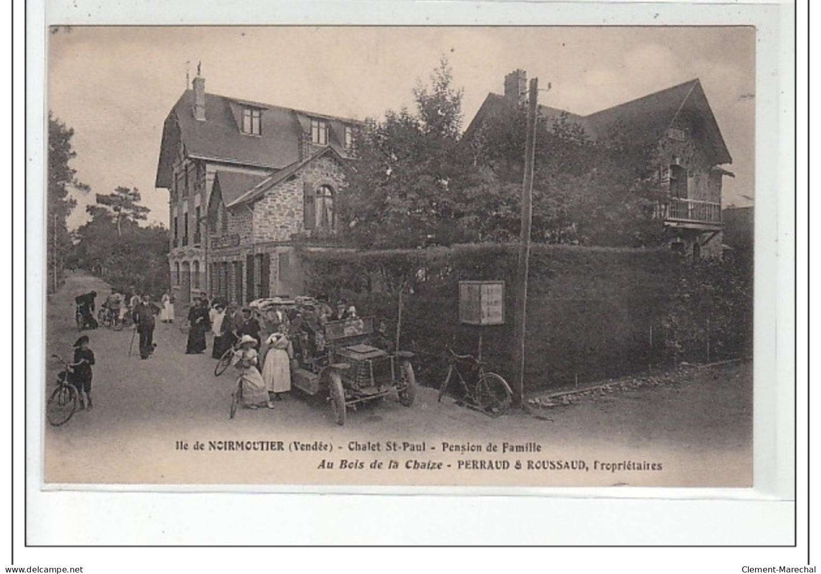 Ile De NOIRMOUTIER - Chalet Saint Paul Pension De Famille - Au Bois De La Chaize - Très Bon état - Ile De Noirmoutier