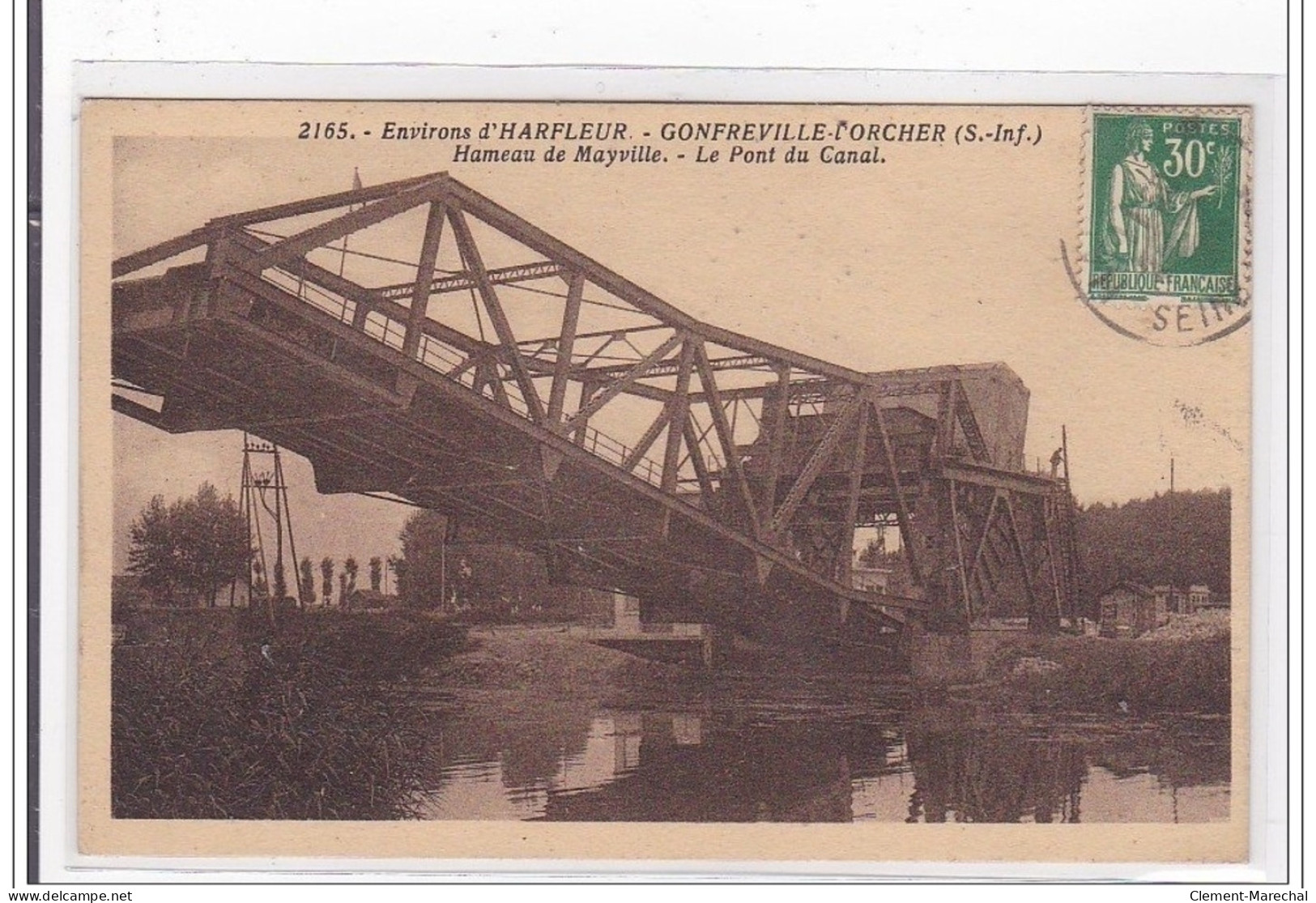 GONFREVILLE-L'ORCHER : Hameau De Mayville, Le Pont Du Canal - Tres Bon Etat - Andere & Zonder Classificatie