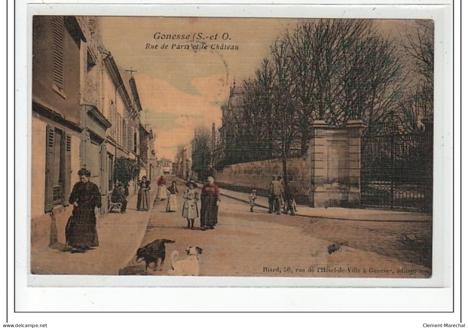 GONESSE - Rue De Paris Et Le Château - Très Bon état - Gonesse