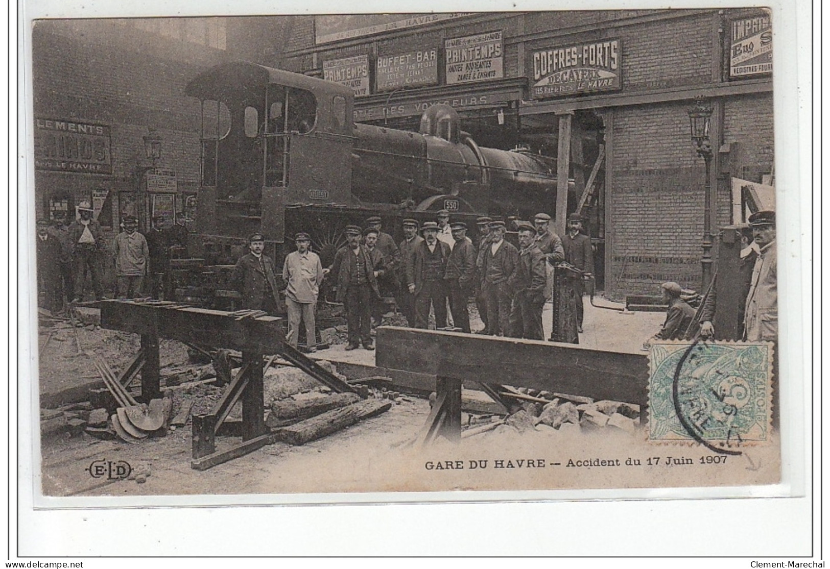 Gare Du HAVRE - Accident Du 17 Juin 1907 - état - Bahnhof