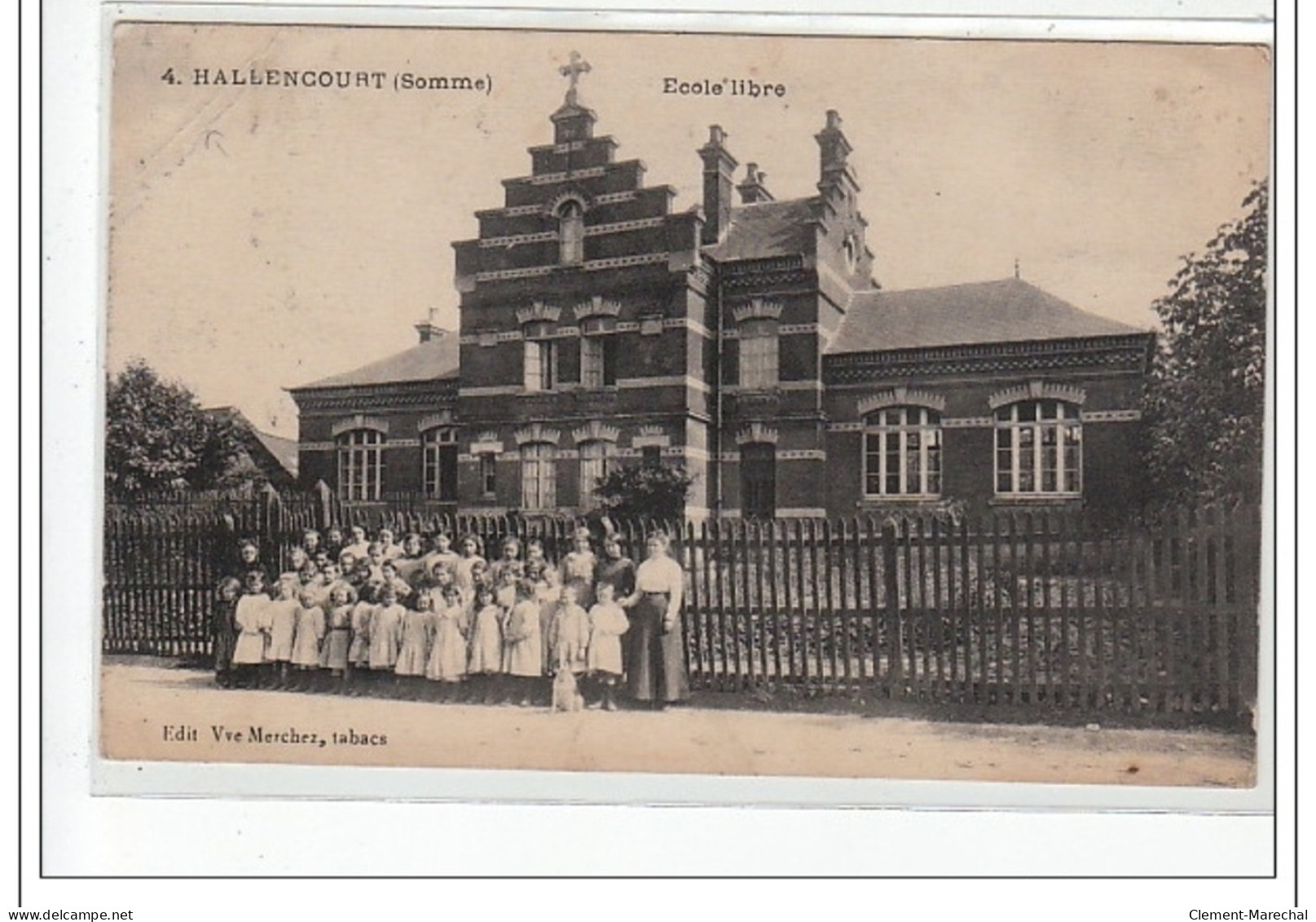 HALLENCOURT - Ecole Libre - Très Bon état - Sonstige & Ohne Zuordnung