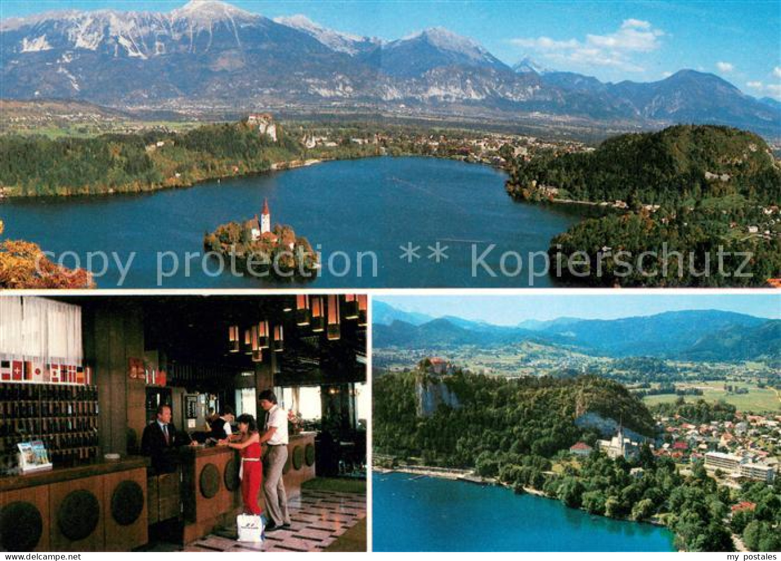 73631696 Bled Hotel Jelovica Bleder See Fliegeraufnahmen Bled - Slowenien