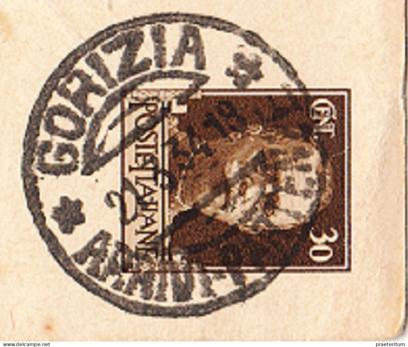 ITALIA Lettera Gorizia, 21 III 1934 - Testo In Lingua Slovena - A Santa  Lucia Di Tolmino (Slovenia) - Storia Postale