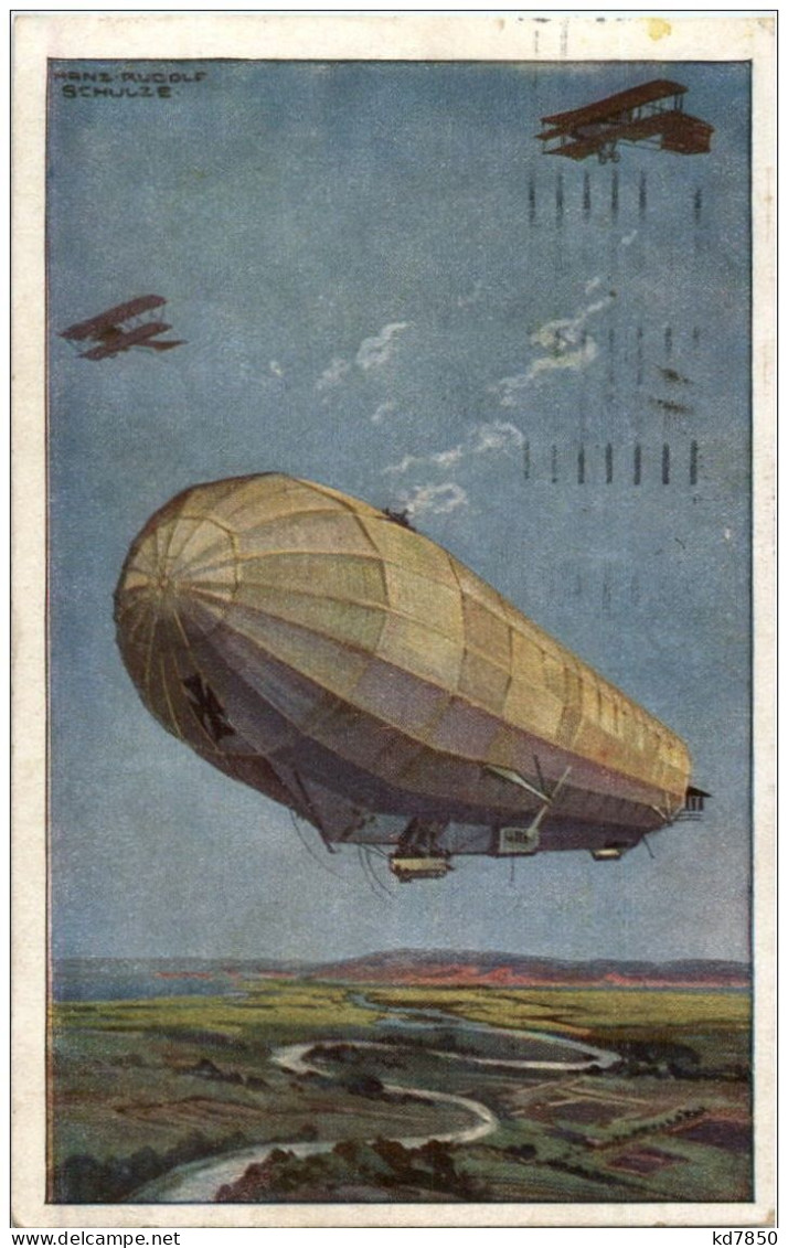 Zeppelin - Hansa Im Kampf Mit Fliegern - Airships