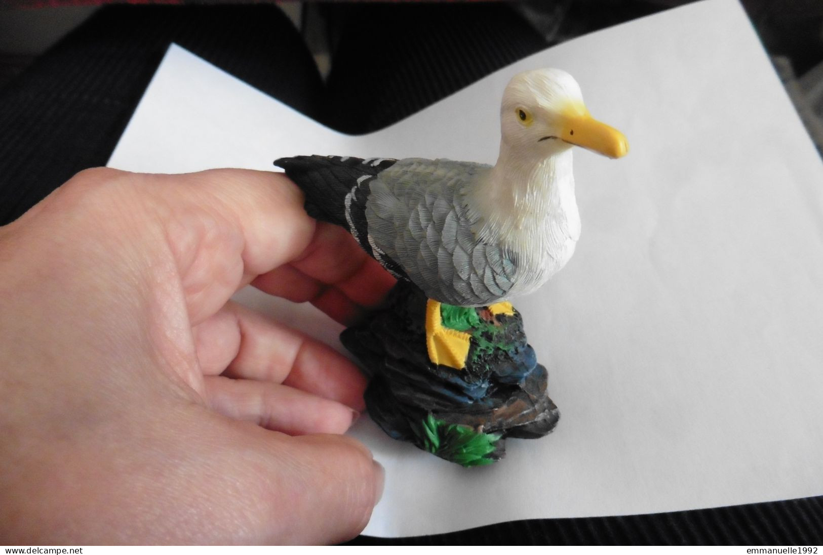 Figurine Objet De Vitrine Oiseau De Mer Goéland Mouette Canard Céramique Ou Résine - Animali