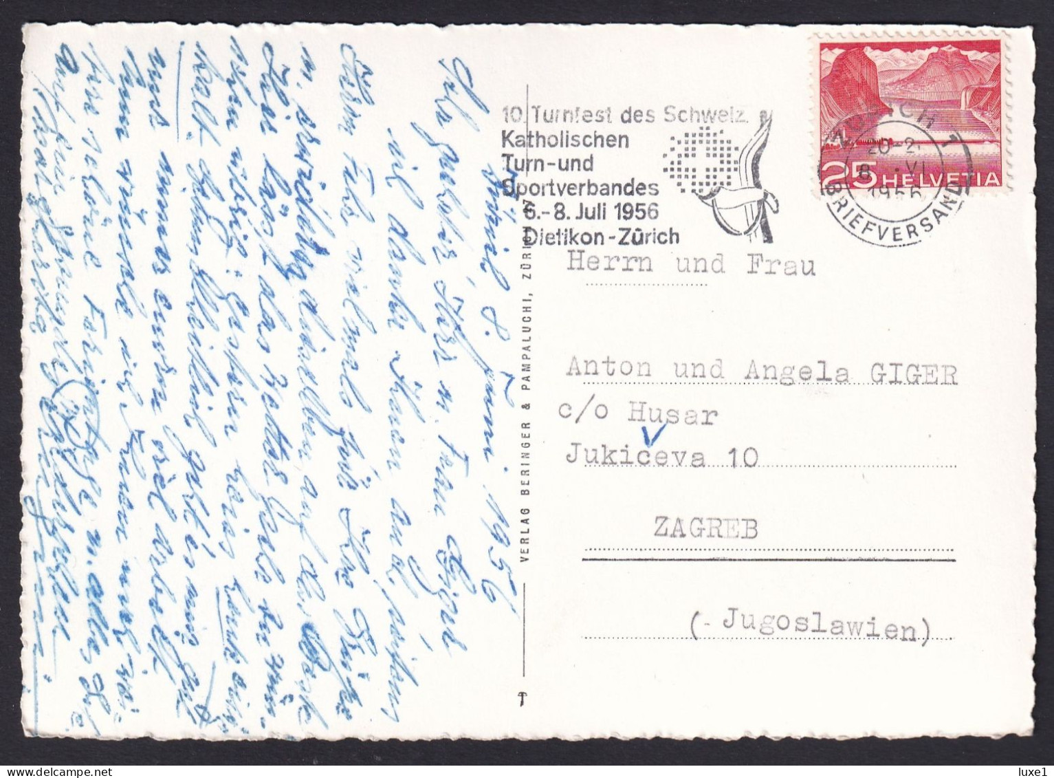 SWITZERLAND  ,    ZURICH  ,  MILCHBUCK   , OLD  POSTCARD - Zürich