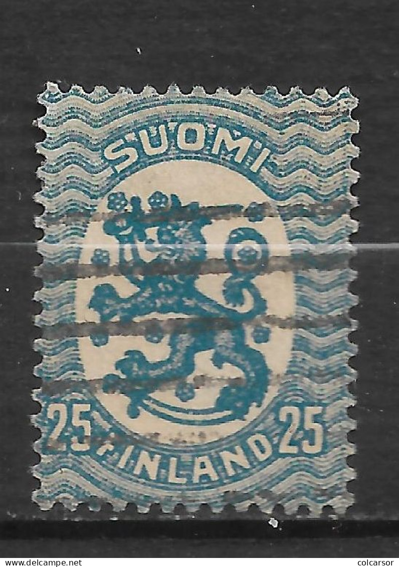 FINLANDE  : N° 72 "  " ARMOIRIES " - Used Stamps