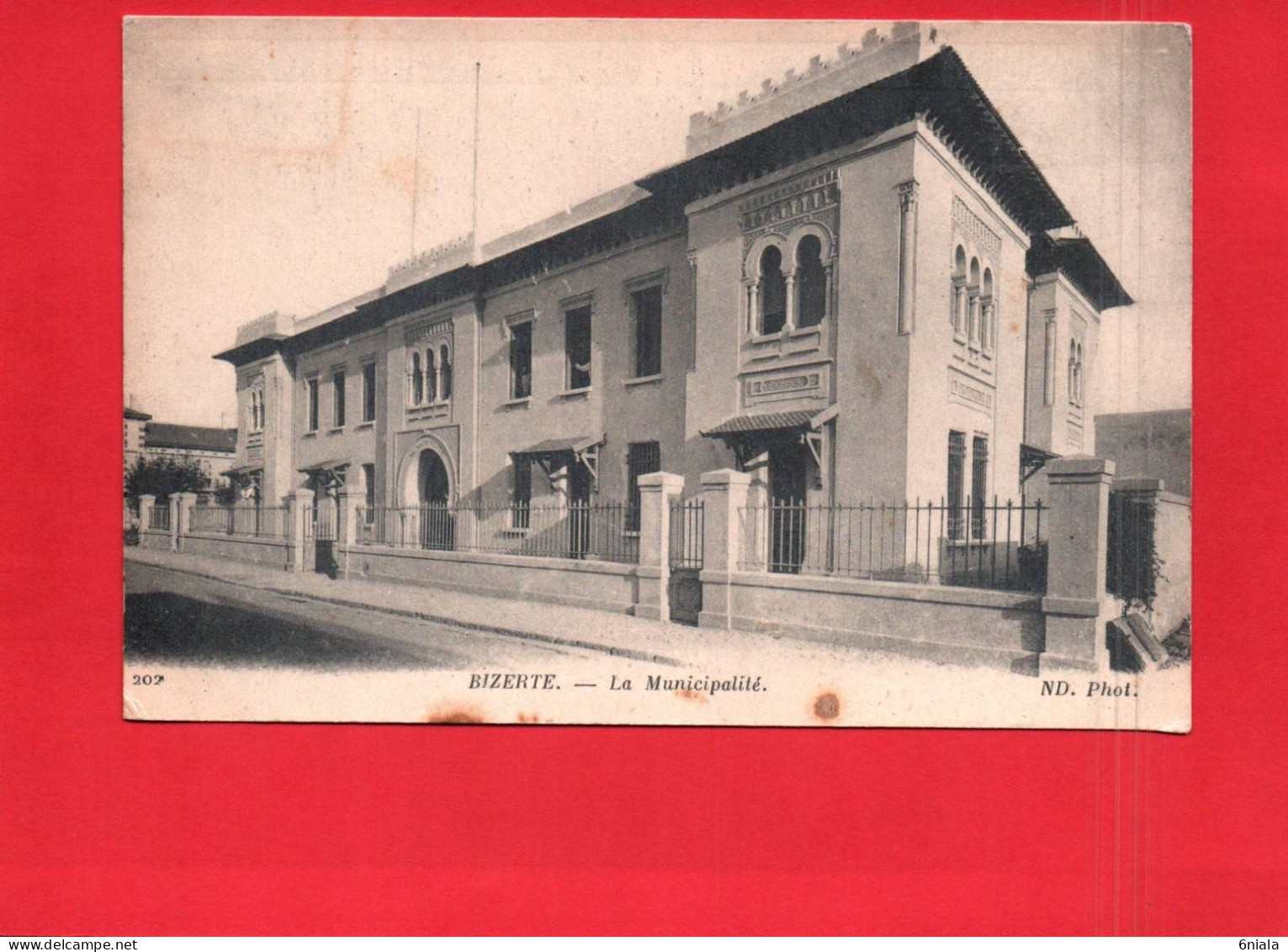 18685  BIZERTE   La Municipalité   (2 Scans ) Tunisie 1918 - Tunisia