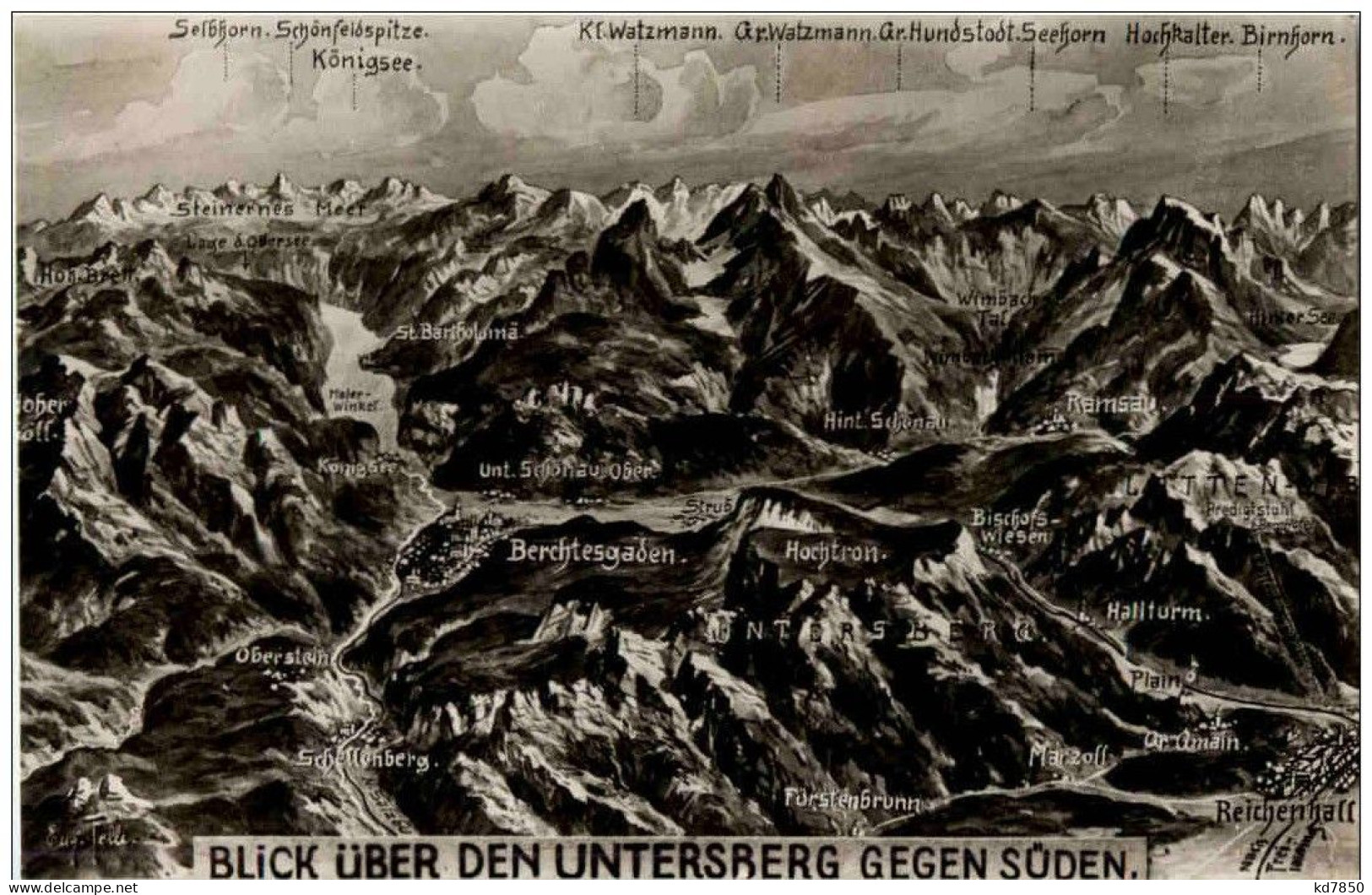 Berchtesgaden Blick über Den Untersberg Gegen Süden - Berchtesgaden