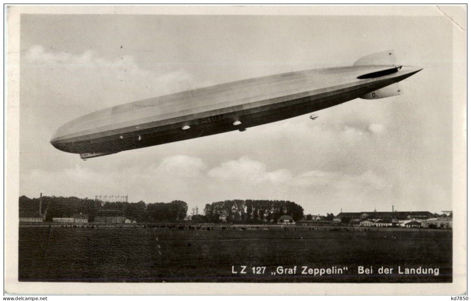 Zeppelin Luftschiff - Graf Zeppelin Be Der Landung - Zeppeline