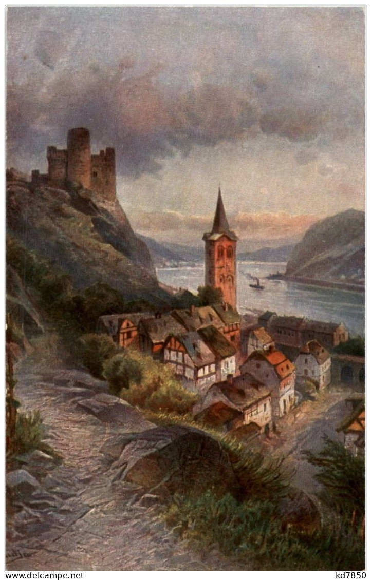 Burg Maus - Künstlerkarte - St. Goar