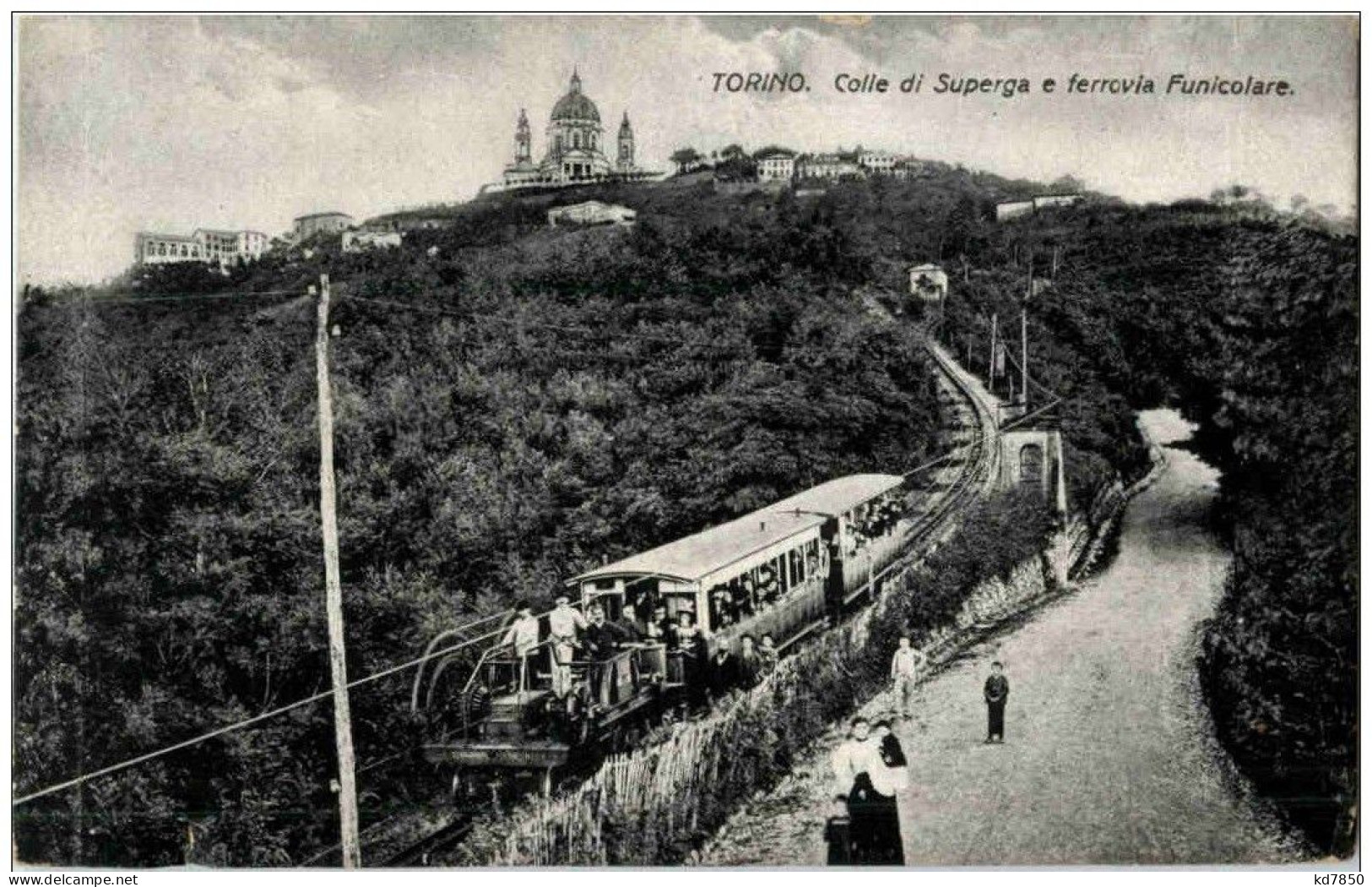 Torino - Colle Di Superga E Ferrovia Funicolare - Autres & Non Classés