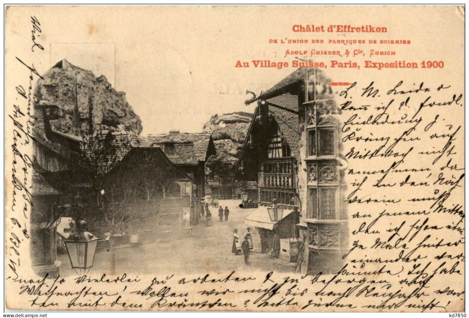 Paris - Exposition 1900 - Chalet D Effretikon - Tentoonstellingen