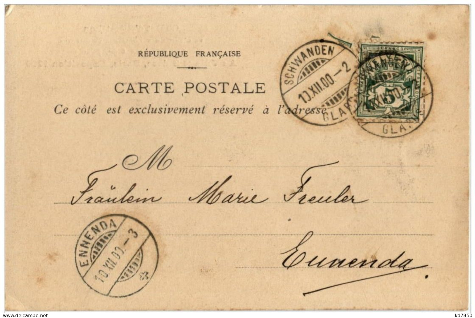 Paris - Exposition 1900 - Chalet D Effretikon - Tentoonstellingen