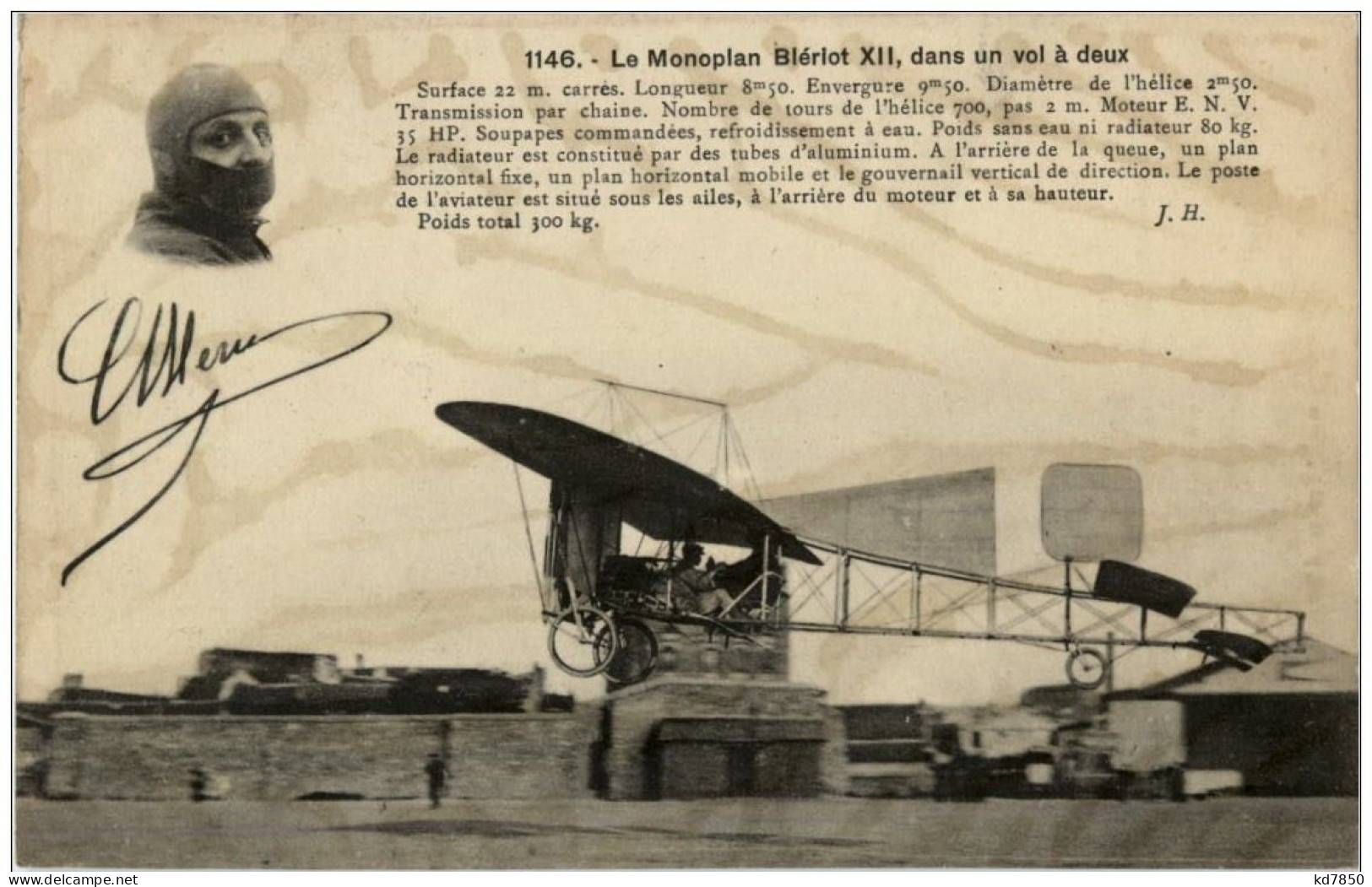 Le Monoplan Bleriot XII - Sonstige & Ohne Zuordnung