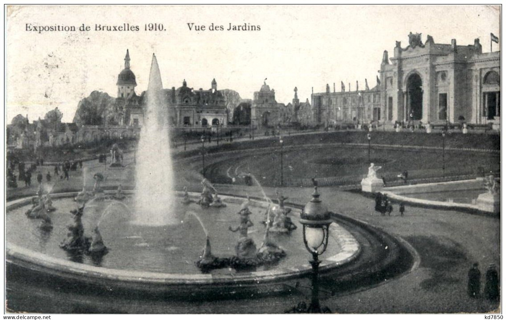 Exposition De Bruxelles 1910 - Vue Des Jardins - Otros & Sin Clasificación