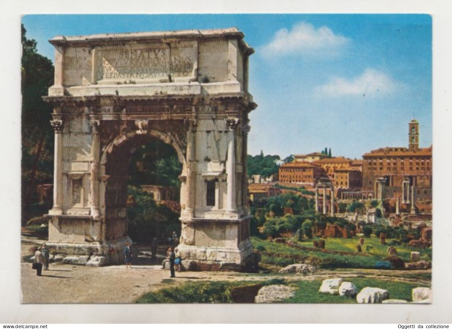 Roma, Arco Di Tito - Viaggiata 21/04/1987, Destinazione Aosta (1399) - Autres Monuments, édifices