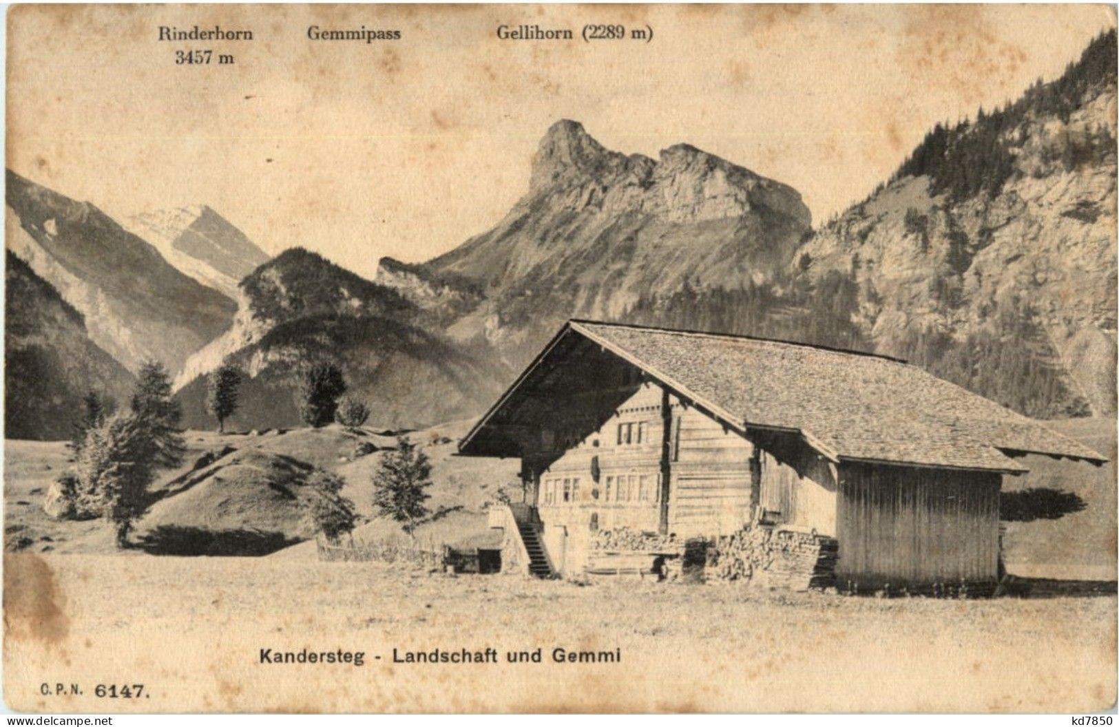 Kandersteg - Landschaft Und Gemmi - Kandersteg