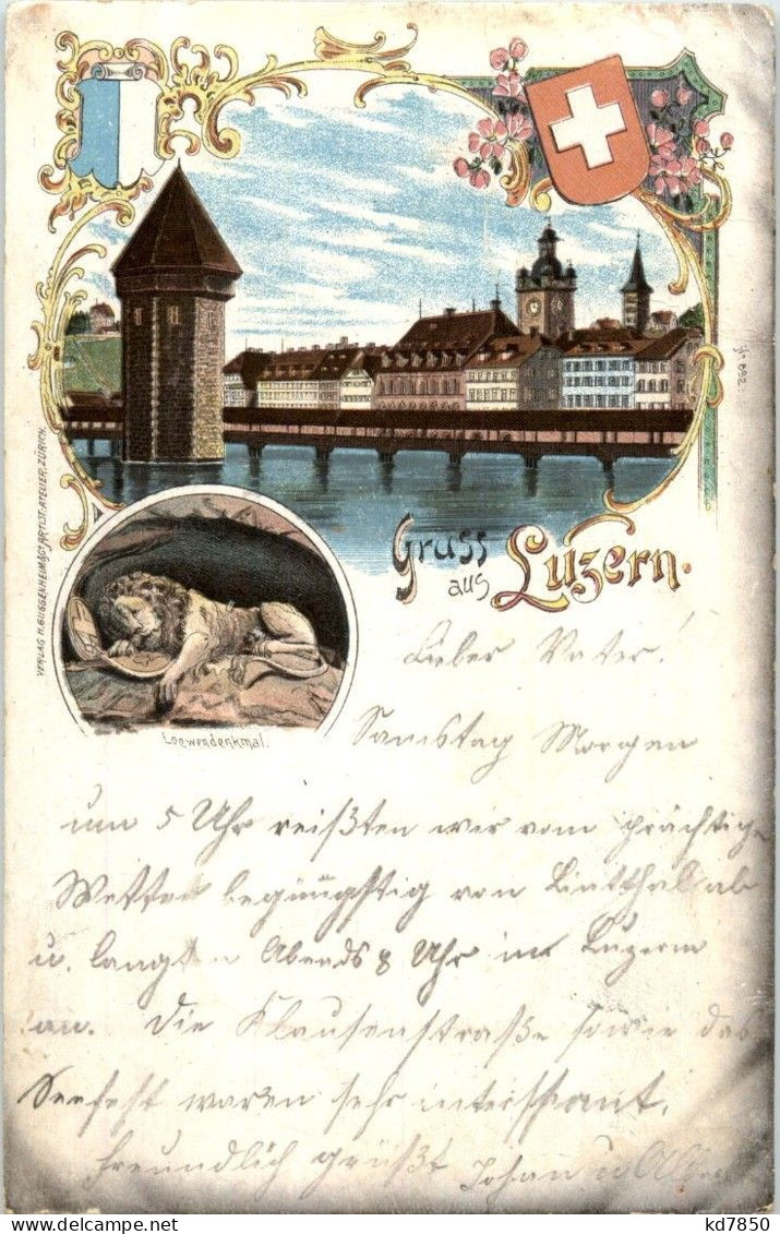 Gruss Aus Luzern - Litho - Lucerne