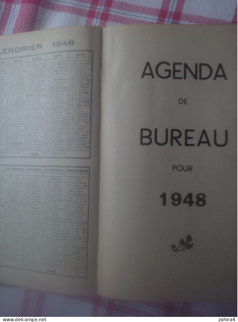 Agenda De Bureau Pour 1948 D'un Vétérinaire De Tarn Et Garonne (Possible M. Bachala Castelsarrasin ?) - Sonstige & Ohne Zuordnung