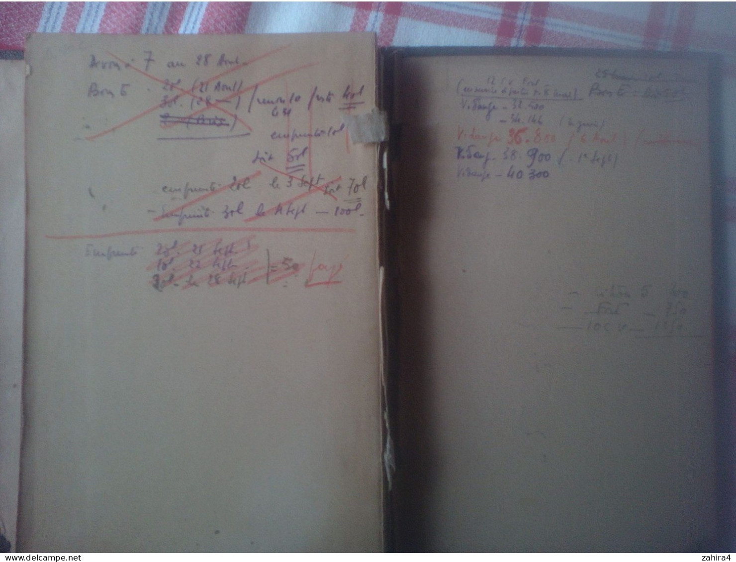 Agenda de bureau pour 1948 d'un vétérinaire de Tarn et Garonne (Possible M. Bachala Castelsarrasin ?)