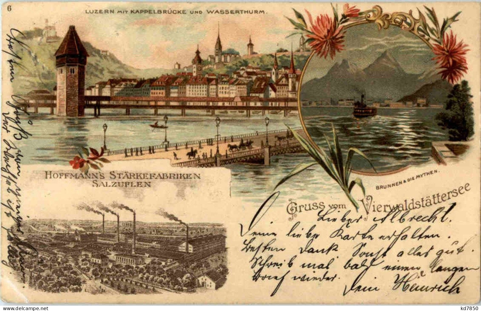 Gruss Aus Luzern - Litho - Lucerne