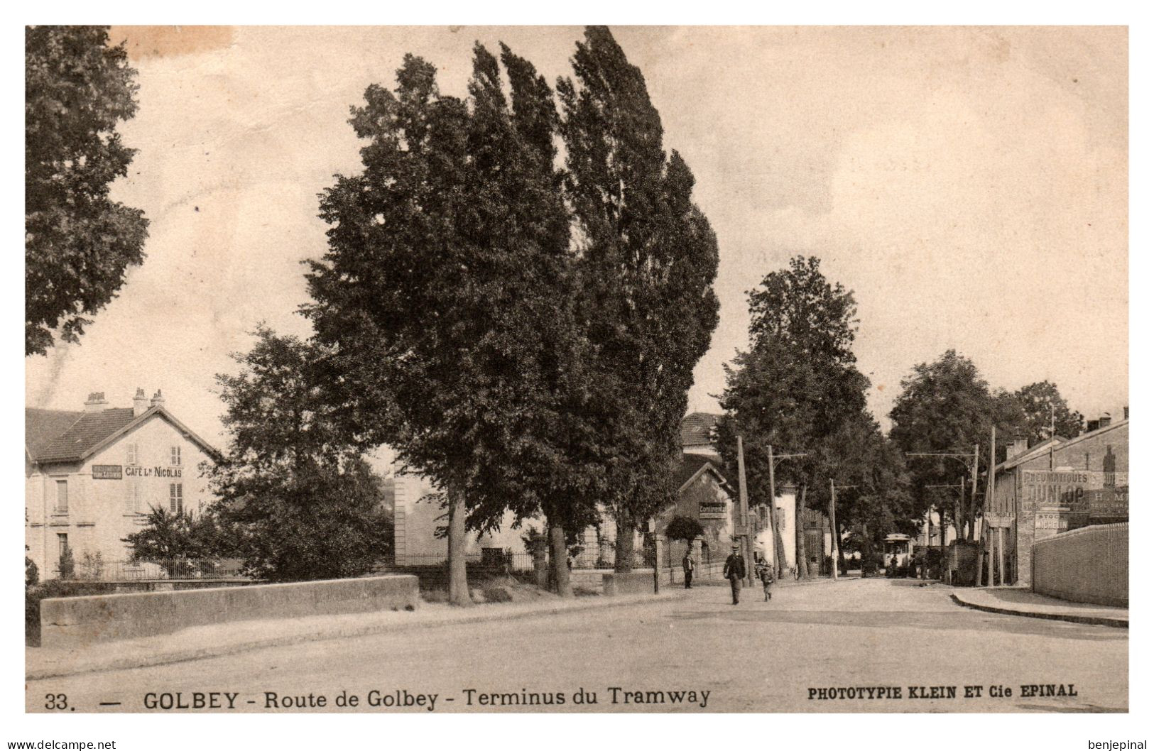 Golbey - Route De Golbey - Terminus Du Tramway (Klein éditeur à Epinal) - Golbey