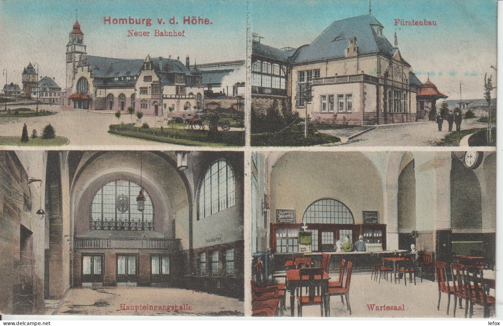 GRUSS AUS HOMBOURG V D H ECRITE EN 1903 - Bad Homburg