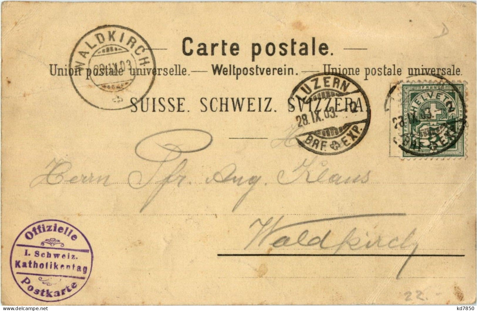 Luzern - Erster Katholikentag 1903 - Lucerne