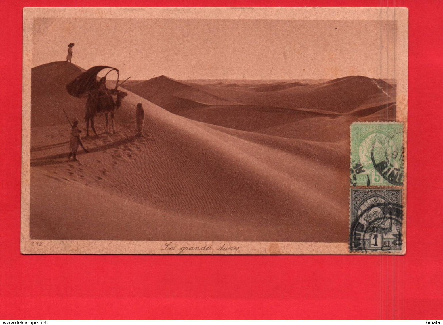 18692   Les Grandes Dunes     (2 Scans )  (1923 Dans La Correspondance Lamberville  Sousse  Tunisie) - Tunisie