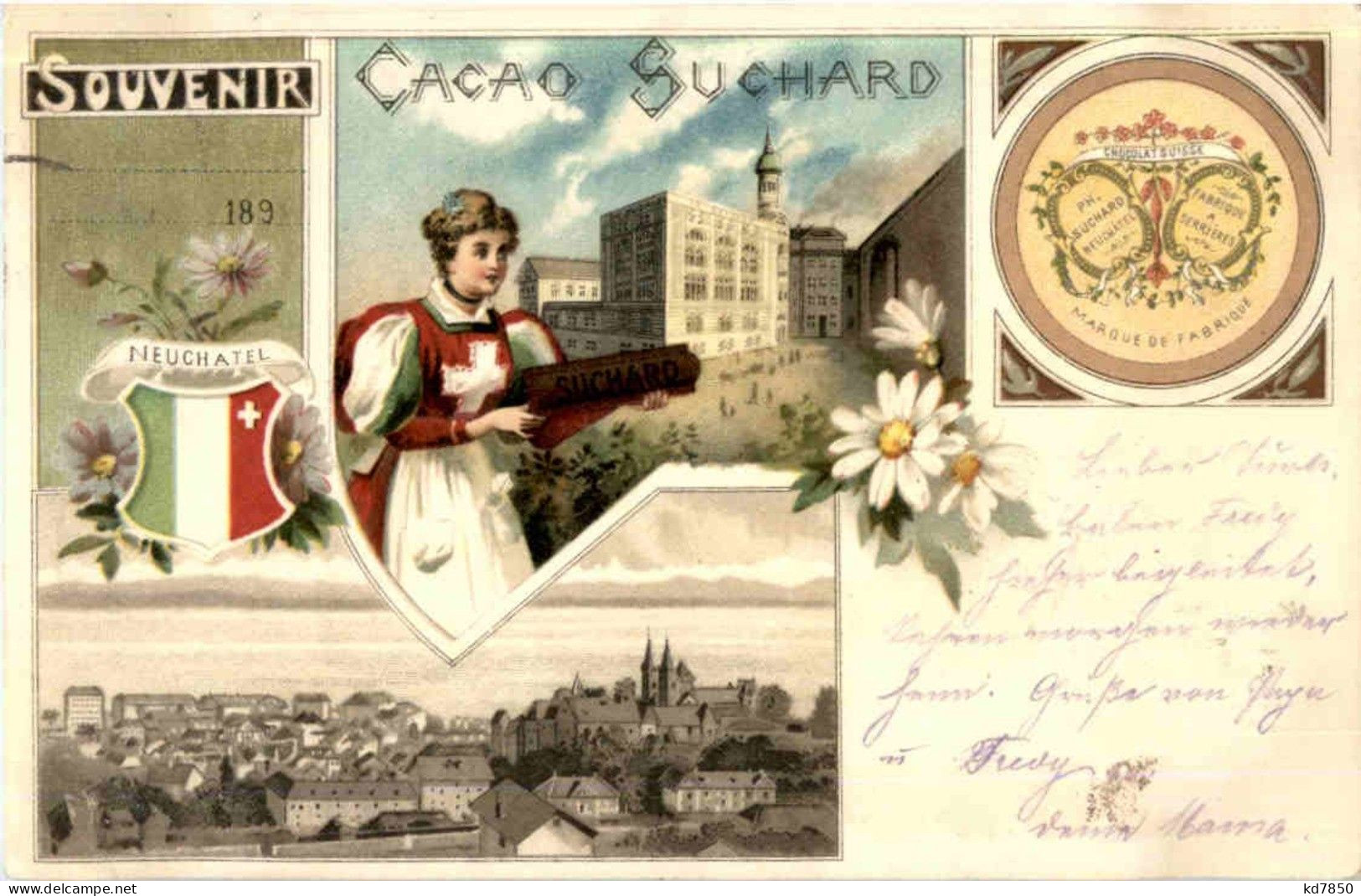 Suchard Neuchatel - Litho - Neuchâtel