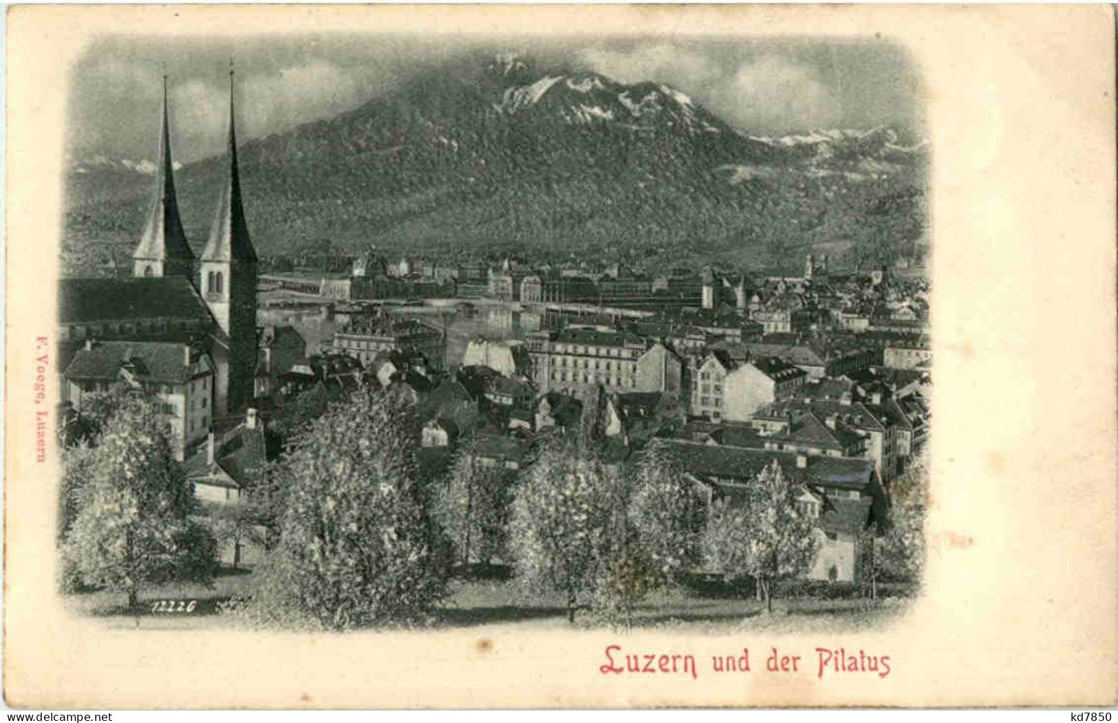 Luzern - Prägekarte - Lucerna