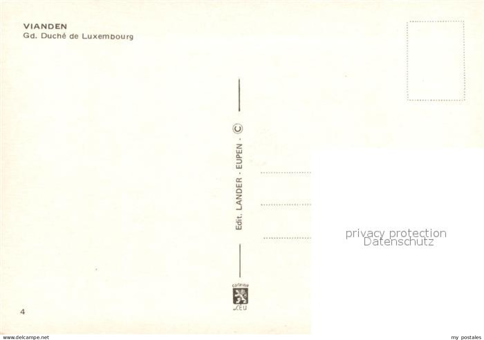 73630706 Vianden Grand Duche De Luxembourg - Sonstige & Ohne Zuordnung