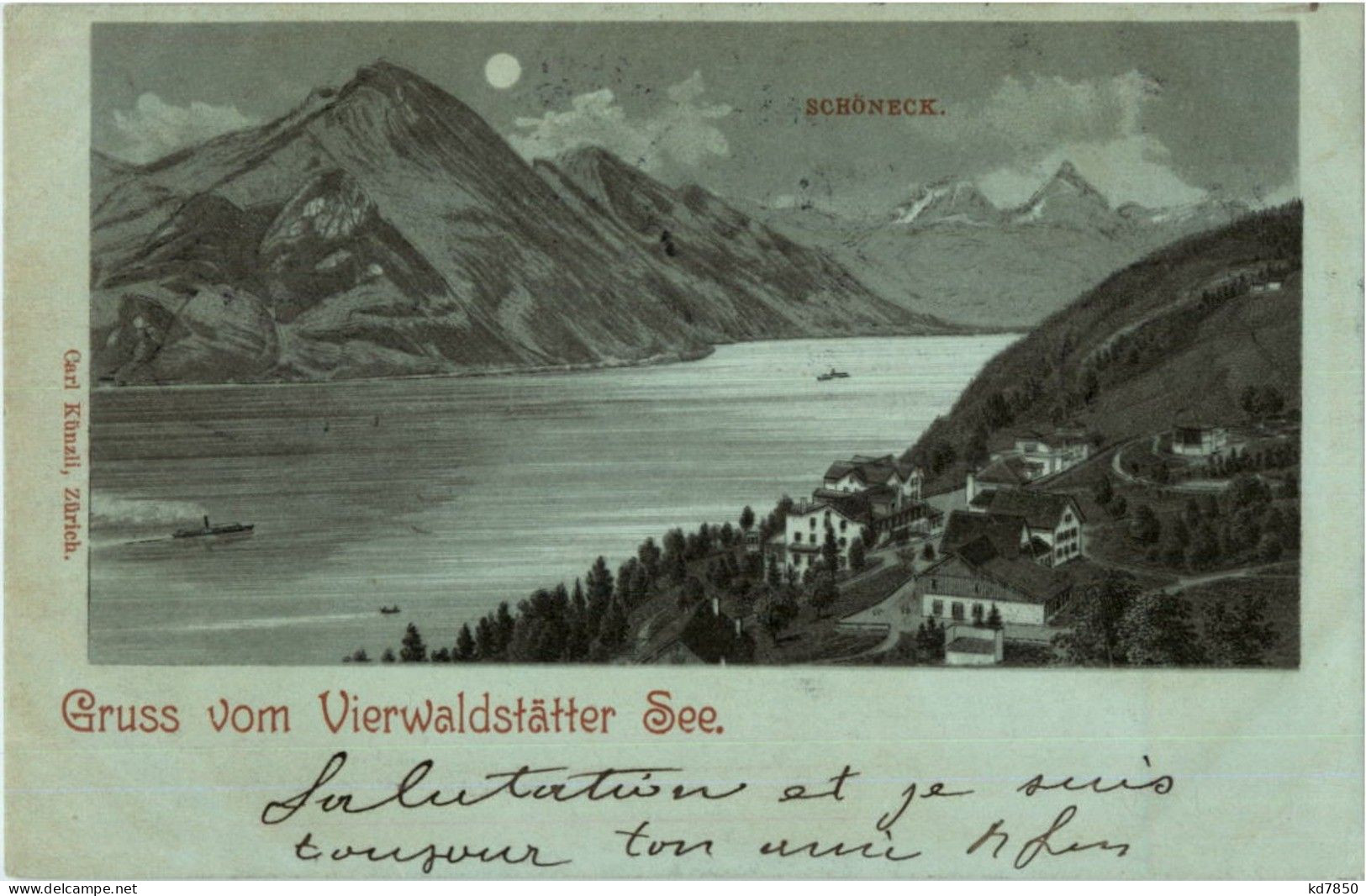 Vitznau - Schöneck - Litho - Vitznau