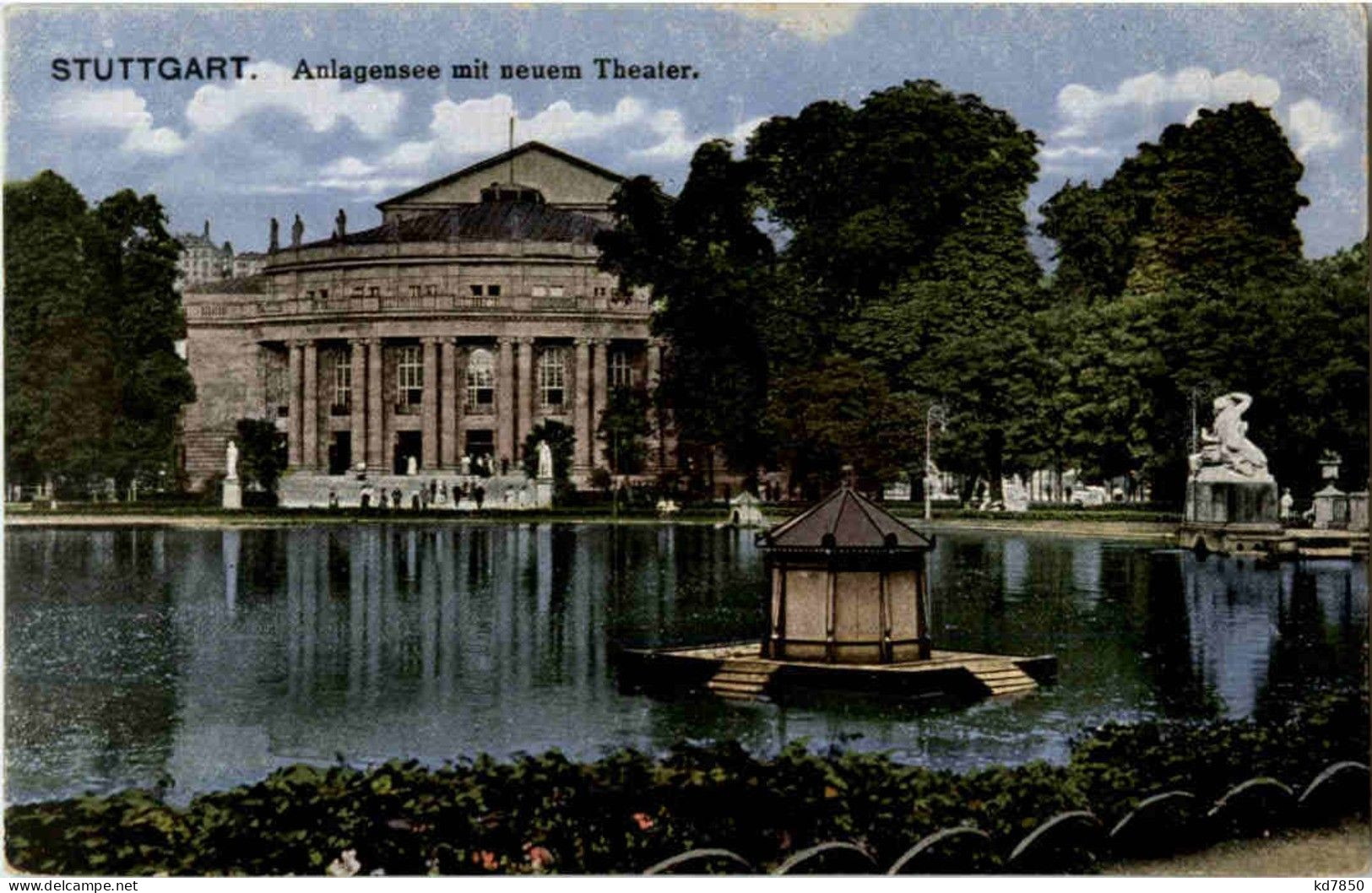 Stuttgart - Anlagensee Mit Neuem Theater - Stuttgart