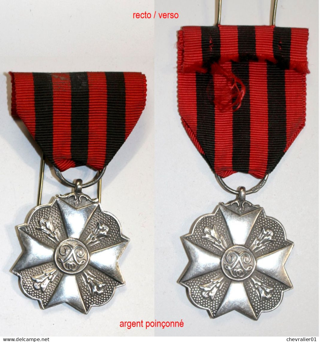 Médaille-BE-033A-ag_Médaille Civique 2eme Classe_argent Poinçonné_21-25-1 - Bélgica