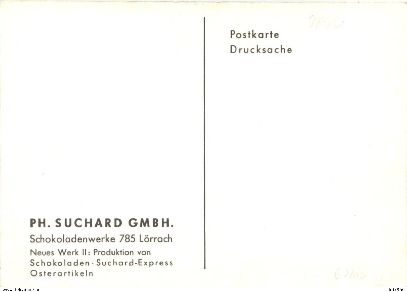 Lörrach Baden - Suchard Schokoladenwerke - Lörrach