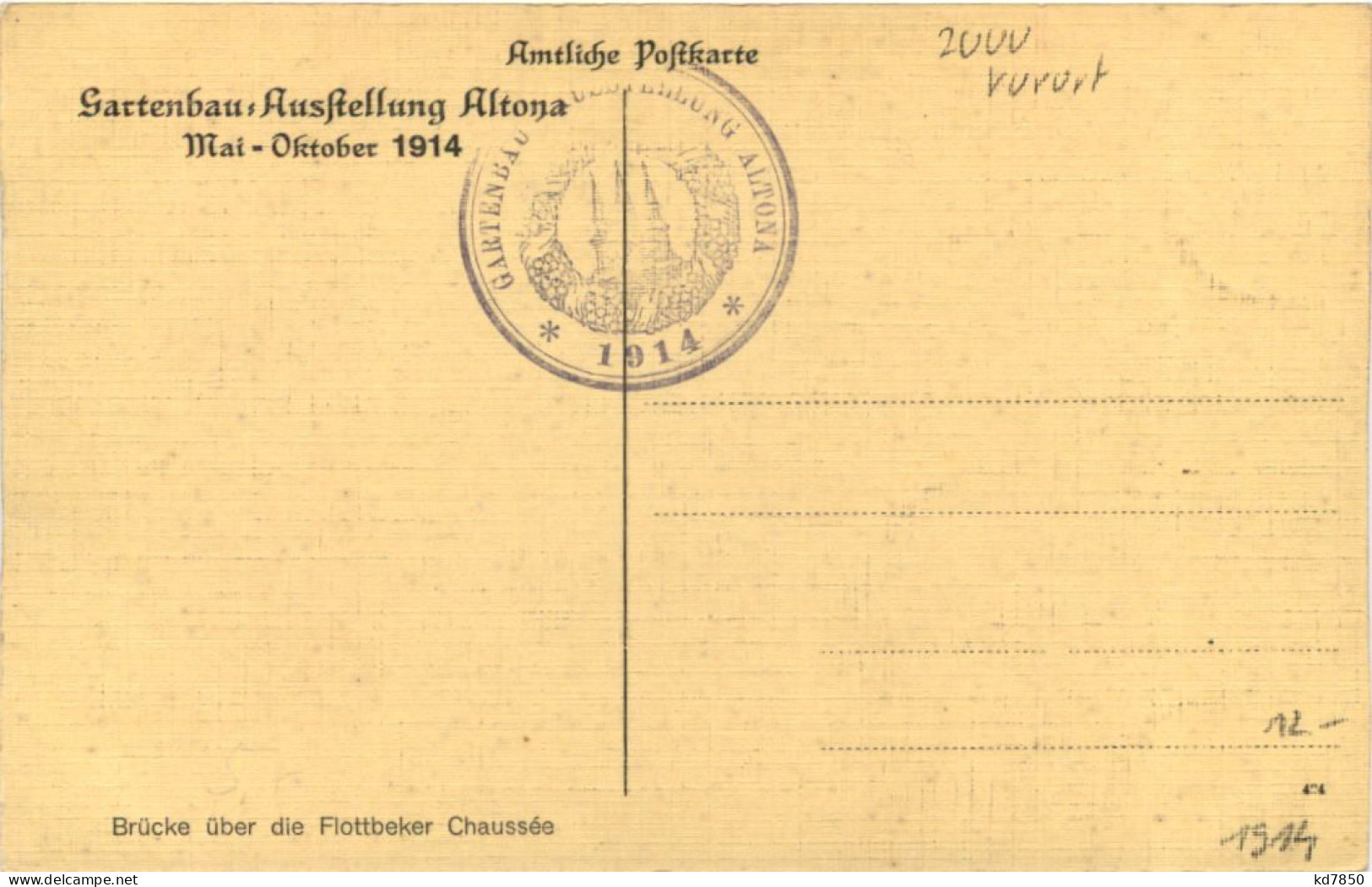 Hamburg - Altona Gartenbau-Austellung 1914 - Altona