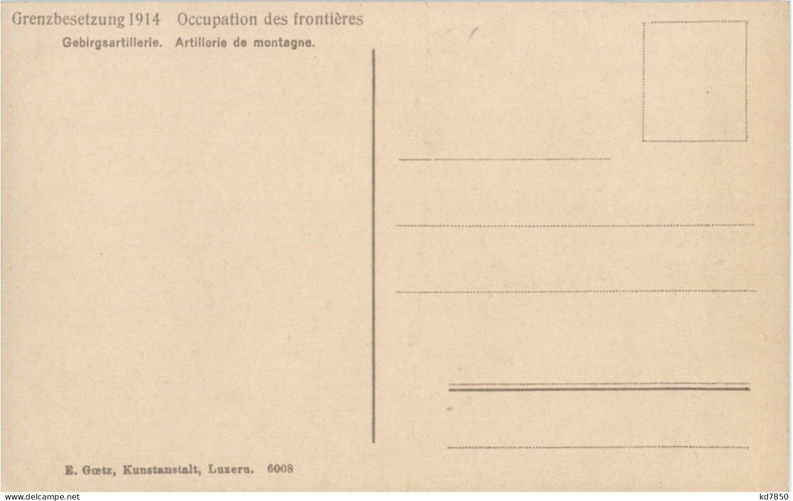 Grenzbesetzung 1914 - Other & Unclassified