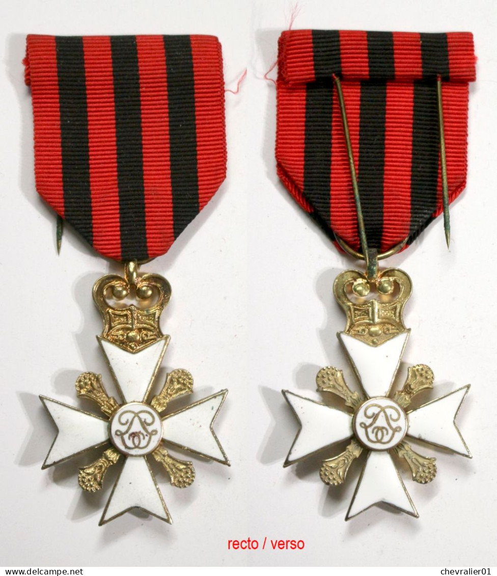Médaille-BE-024A_Croix Civique 1er Classe _Leopold I_21-25-1 - Belgique