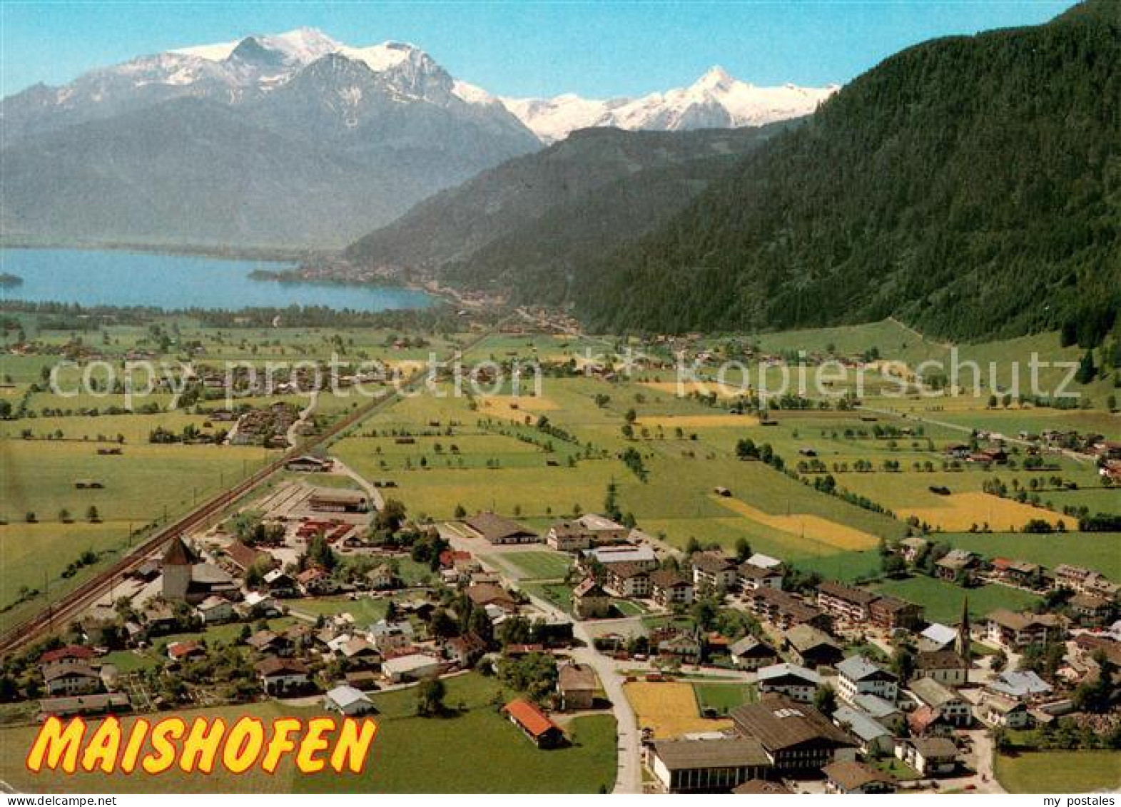 73629875 Maishofen Fliegeraufnahme Mit Zeller See Und Kitzsteinhorn Maishofen - Autres & Non Classés