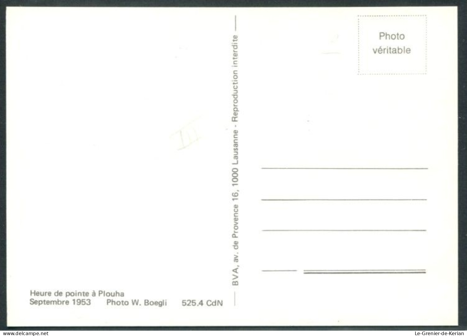 CPM Edit. BVA - 1953 - Heure De Pointe à Plouha - Voir 2 Scans & Descriptif - Plouha