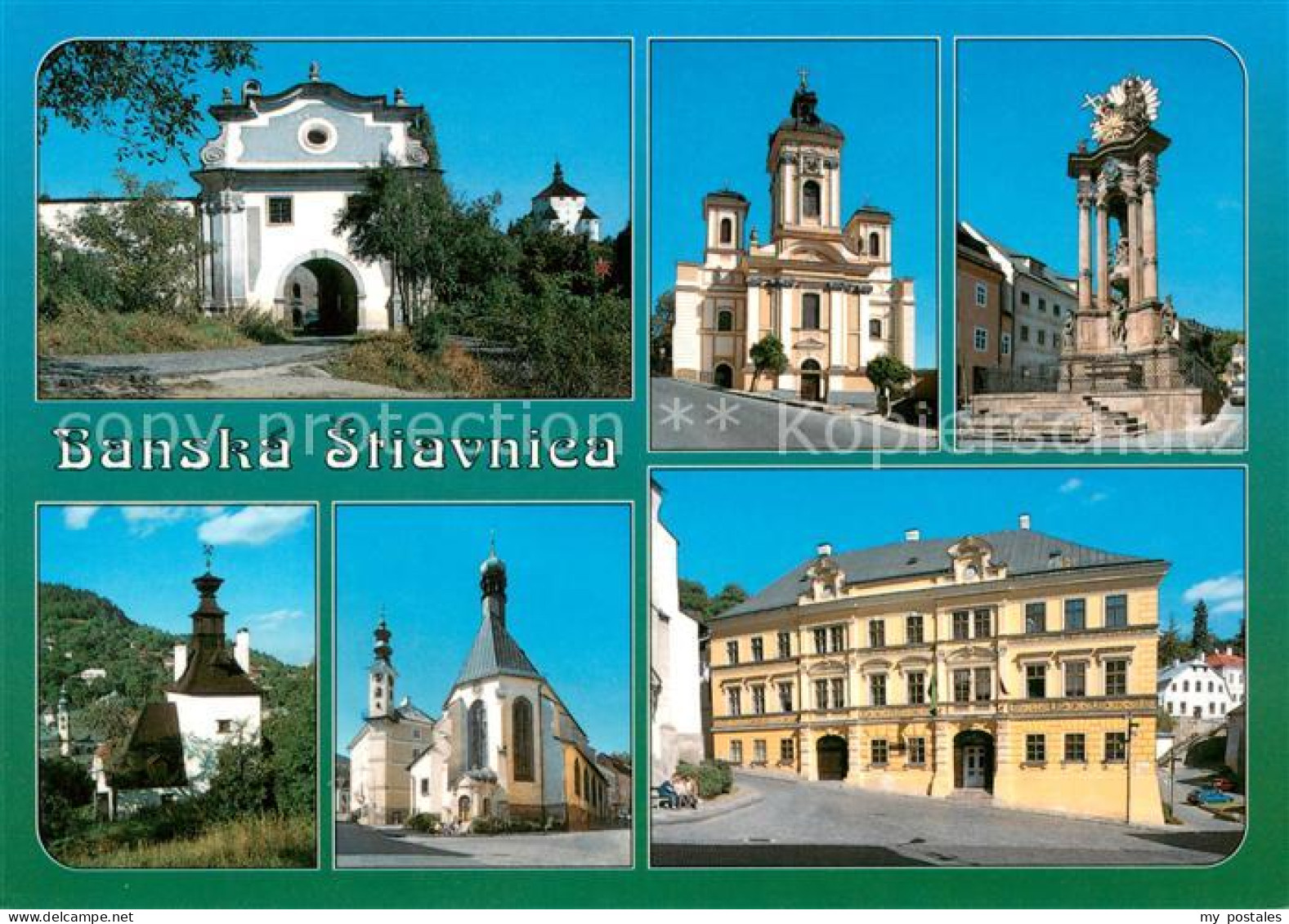73629767 Banska Stiavnica Schloss Kirche Dreifaltigkeitssaeule Fritzov Dom Bansk - Slowakei