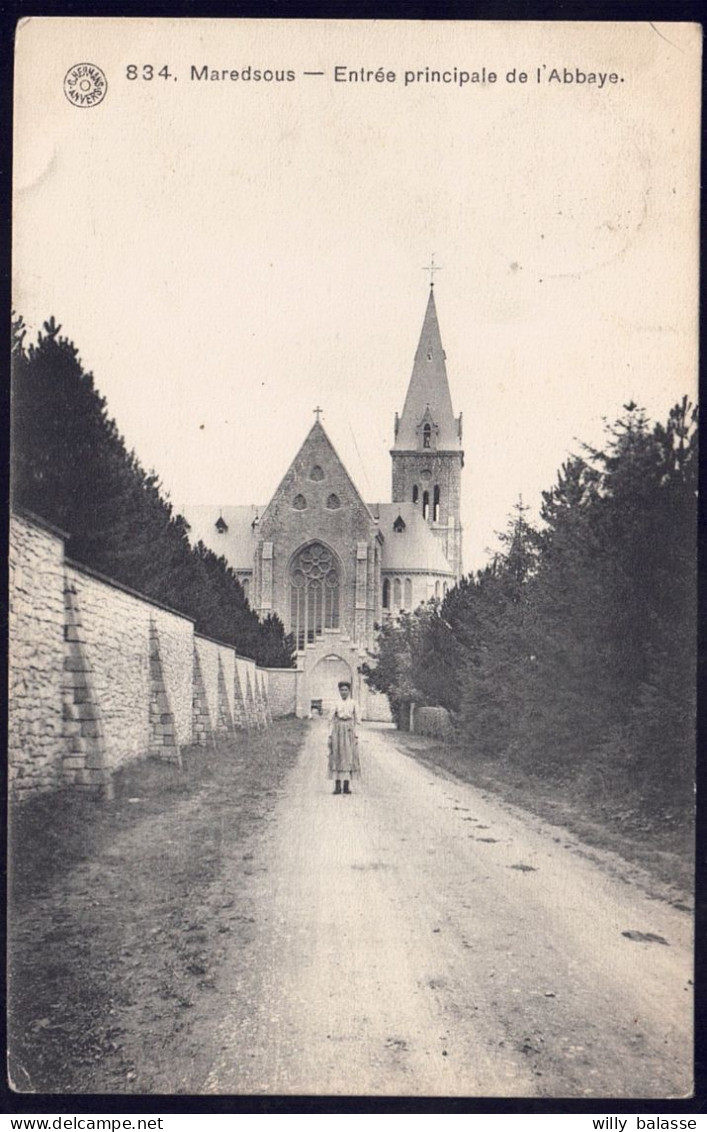 +++ CPA - MAREDSOUS - Entrée Principale De L'Abbaye // - Anhee