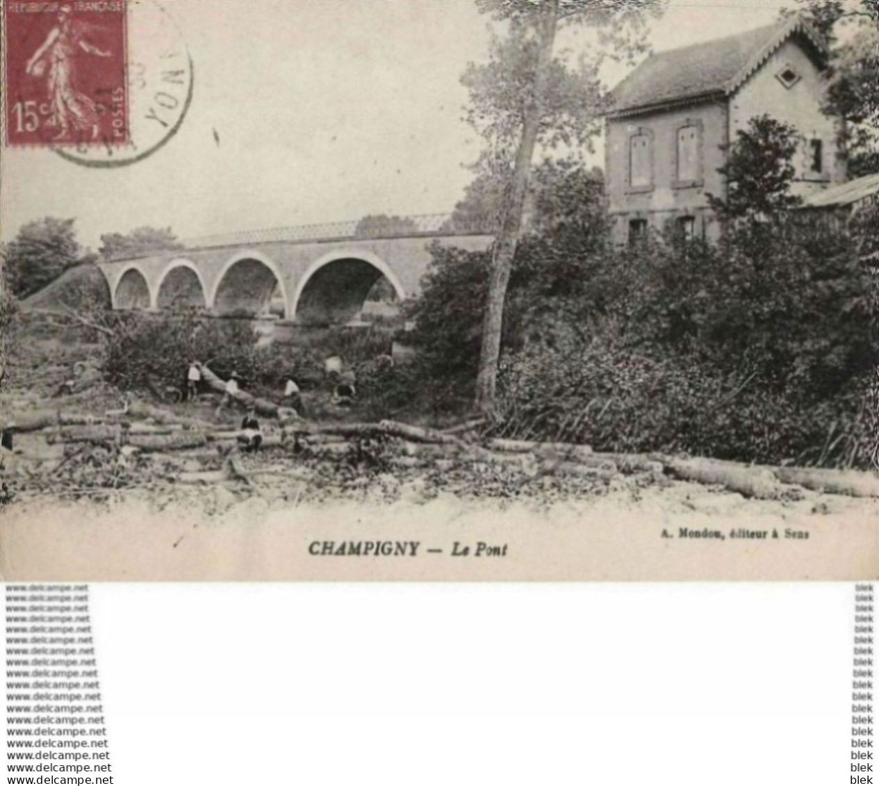 89 . Yonne . Champigny : Le Pont . - Champigny
