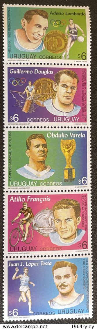 URUQUAY - SHEET - MNH**  - 1997  - # 2308/2312 - Uruguay