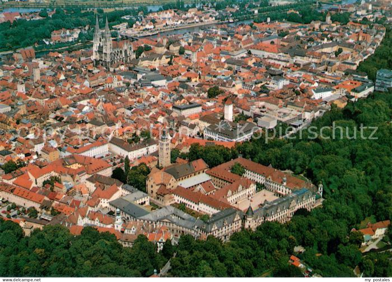 73629395 Regensburg 2000jaehrige Stadt Altstadt Fliegeraufnahme Regensburg - Regensburg